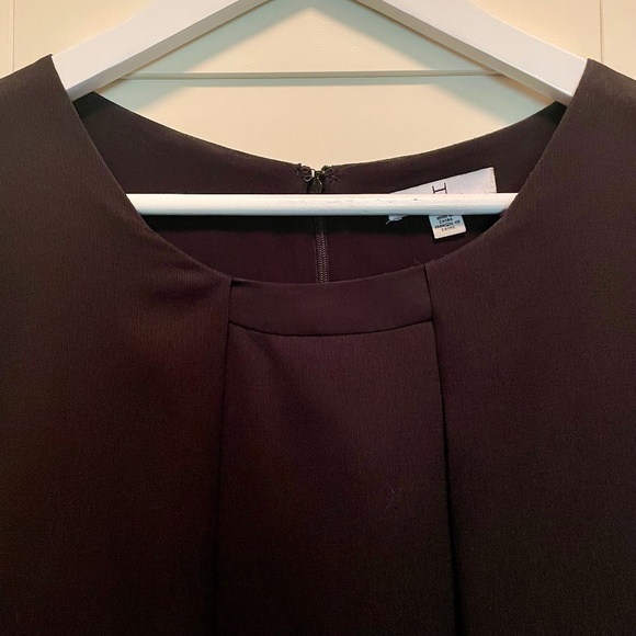 Halston Black Short Sleeved Shift Dress Size L - Picture 2 of 5